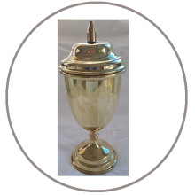 Brasstone Communion chalice with lid 600 ml